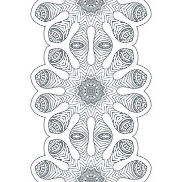 Vector ethnic seamless pattern Stock Illustration