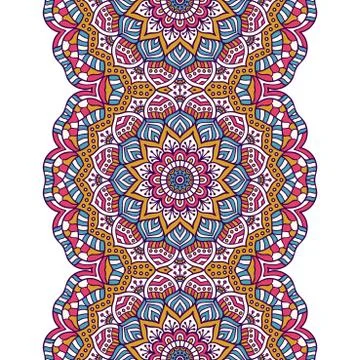 Vector ethnic seamless pattern Illustrazione stock