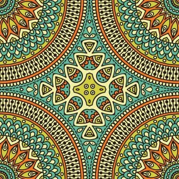 Vector ethnic seamless pattern Stock Illustration