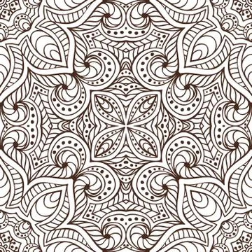 Vector ethnic seamless pattern Stock Illustration