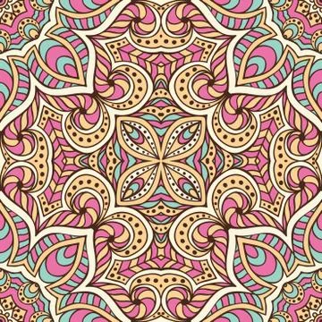 Vector ethnic seamless pattern Illustrazione stock