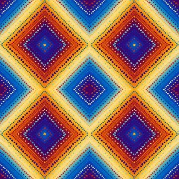 Vector ethnic tribal pattern. Seamless art image. Stock Illustration