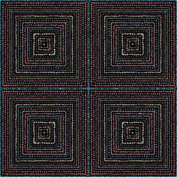 Vector ethnic tribal pattern. Seamless art image. Stock Illustration