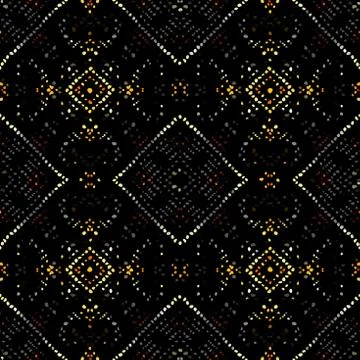 Vector ethnic tribal pattern. Seamless art image. Stock Illustration