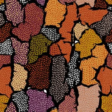 Vector ethnic tribal pattern. Seamless art image. Stock Illustration