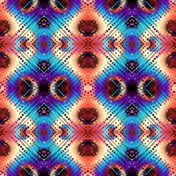 Vector ethnic tribal pattern. Seamless art image. Stock Illustration