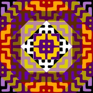 Vector ethnic tribal pattern. Seamless art image. Stock Illustration