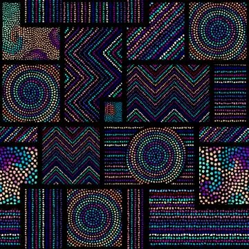 Vector ethnic tribal pattern. Seamless art image. Stock Illustration