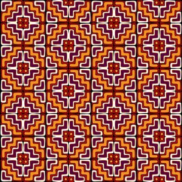 Vector ethnic tribal pattern. Seamless art image. Stock Illustration
