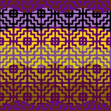 Vector ethnic tribal pattern. Seamless art image. Stock Illustration