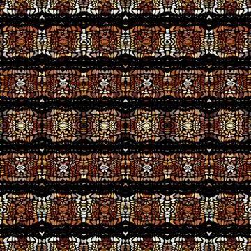 Vector ethnic tribal pattern. Seamless art image. Stock Illustration