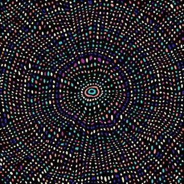 Vector ethnic tribal pattern. Seamless art image. Stock Illustration