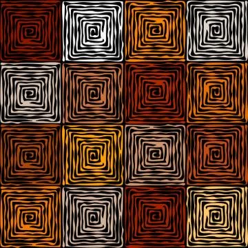 Vector ethnic tribal pattern. Seamless art image. Stock Illustration