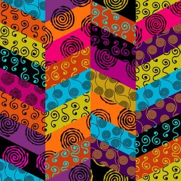 Vector ethnic tribal pattern. Seamless art image. イラスト素材