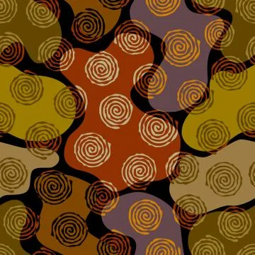 Vector ethnic tribal pattern. Seamless art image. 스톡 일러스트