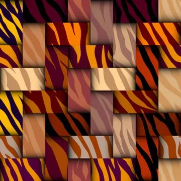 Vector ethnic tribal pattern. Seamless art image. Illustrazione stock