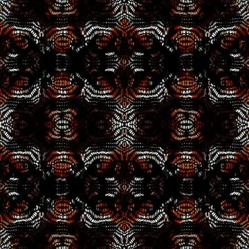 Vector ethnic tribal pattern. Seamless art image. Stock Illustration