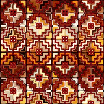 Vector ethnic tribal pattern. Seamless art image. Stockillustratie