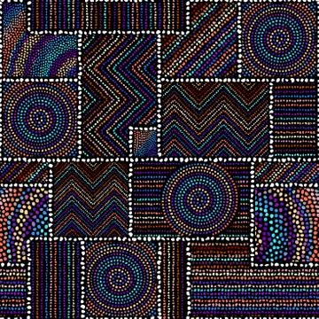 Vector ethnic tribal pattern. Seamless art image. Stock Illustration
