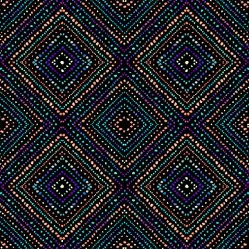 Vector ethnic tribal pattern. Seamless art image. Stock Illustration