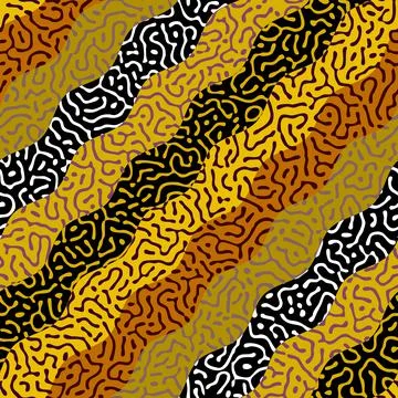 Vector ethnic tribal pattern. Seamless art image. Stock Illustration