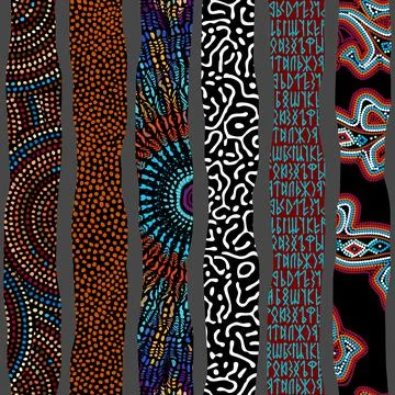 Vector ethnic tribal pattern. Seamless art image. Stock Illustration