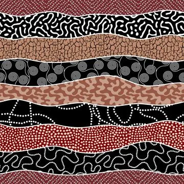 Vector ethnic tribal pattern. Seamless art image. Stock Illustration