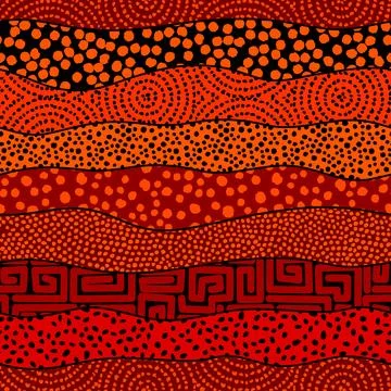 Vector ethnic tribal pattern. Seamless art image. Illustrazione stock