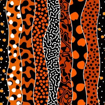 Vector ethnic tribal pattern. Seamless art image. Illustrazione stock