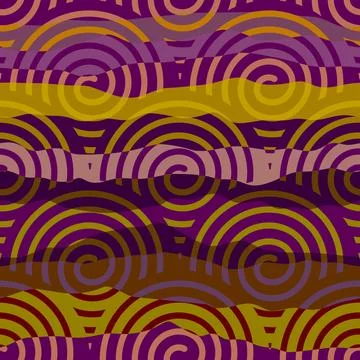 Vector ethnic tribal pattern. Seamless art image. Illustrazione stock