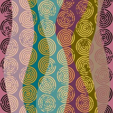 Vector ethnic tribal pattern. Seamless art image. Stock Illustration