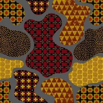 Vector ethnic tribal pattern. Seamless art image. イラスト素材