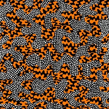 Vector ethnic tribal pattern. Seamless art image. Illustrazione stock