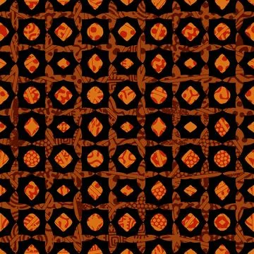 Vector ethnic tribal pattern. Seamless art image. Stock Illustration