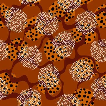 Vector ethnic tribal pattern. Seamless vector image. 库存插图