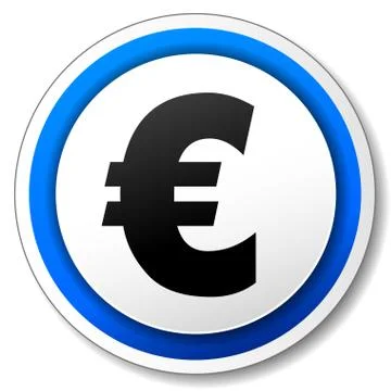 Vector euro icon Illustrazione stock