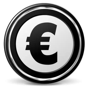 Vector euro icon Illustrazione stock