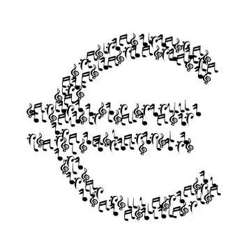 Vector euro notes Stock Illustration