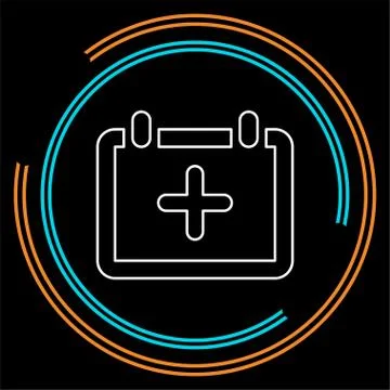 Vector event date calendar - time reminder Illustrazione stock