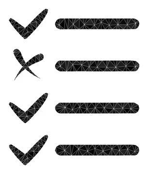 Vector Exam List Triangle Filled Icon 스톡 일러스트