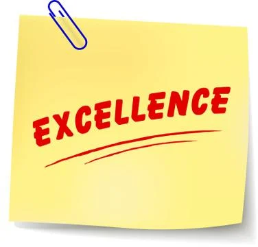 Vector excellence message Stock Illustration