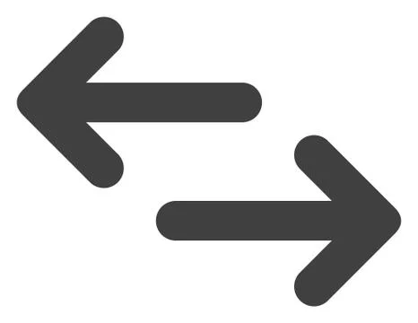 Vector Exchange Arrows Flat Icon Symbol 스톡 일러스트
