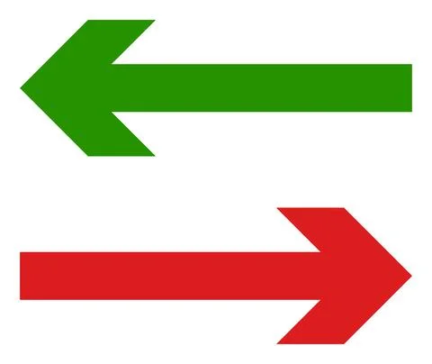 Vector Exchange Arrows Flat Icon Symbol Illustrazione stock