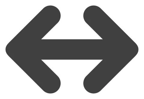 Vector Exchange Arrows Horizontally Flat Icon Symbol 스톡 일러스트
