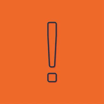 Vector exclamation mark icon Stock Illustration