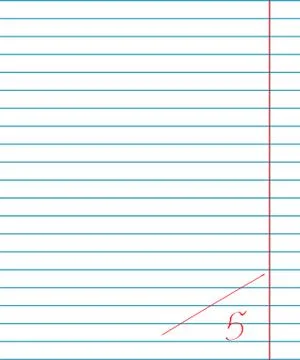 Vector exercise book Illustrazione stock