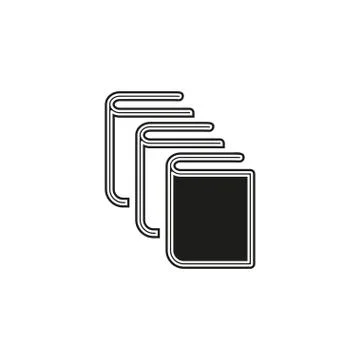 Vector exercise book illustration icon - education icon, book isolated Stock Illustration