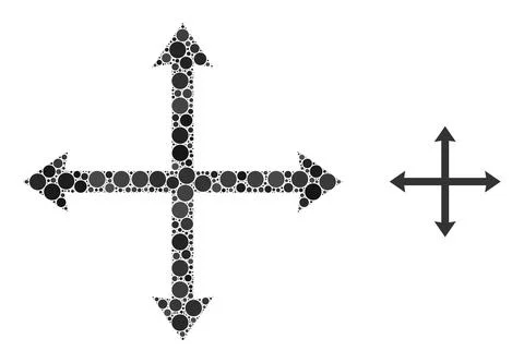 Vector Expand Composition of Dots イラスト素材