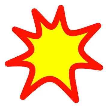 Vector Exploding Boom Icon Stock Illustration