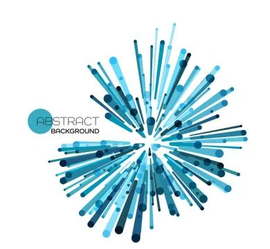 Vector explosion lines Stock Illustration